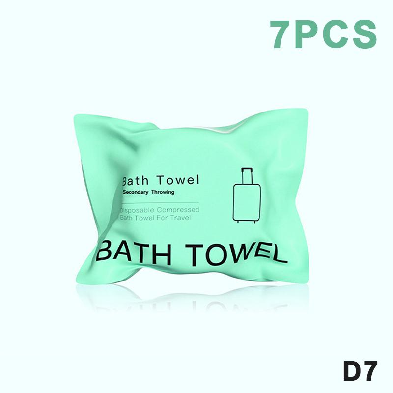 70x140cm Large Disposable Towel 7 or 14pcs Compressed Dry Bath Towels Soft and Portable for Travel Hotel Gym Beach Use