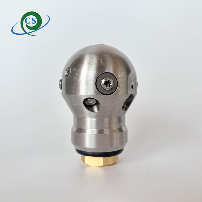 3/8 Warthog rotary nozzle high pressure cleaning 360 degree rotary cleaning lamp nozzle pipe drain cleaning Rotating sewer jet 3I8 Female 40LPM
