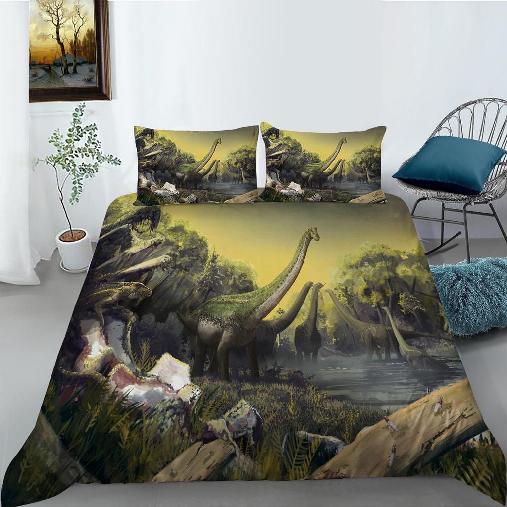 3D Digital Printing Polyester Bedding Two-Or Three-Piece Dinosaur Series