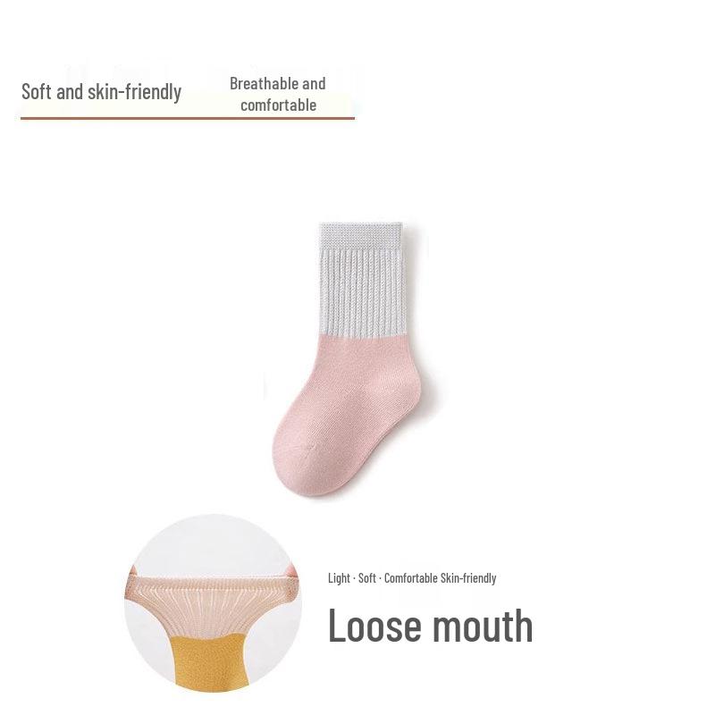 Spring & Autumn Newborn Loose Cuff Baby Socks - Infant Toddler Socks for Boys & Girls, Gentle on Legs