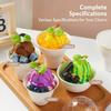 10Pcs Disposable Ice Cream Cup Dessert Cake Paper Cup Shaved Ice Yogurt Bowl Food Grade Tiramisu Dessert Pulp Cups