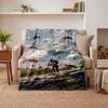PUBG (2) Soft Warm Flannel Blankets Comfortable Blanket for Home Decoration Gifting