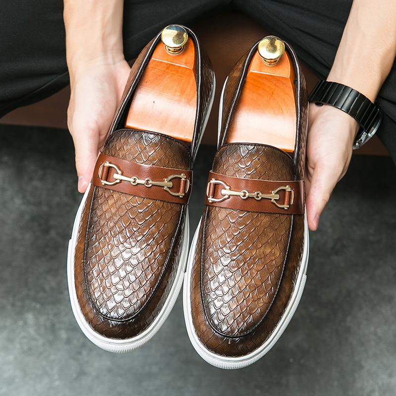 Leather Shoes Formal Personality Design Tenis Men De Hombre Moccasins Tenis Caballero Designer sneakers Fashion Dress