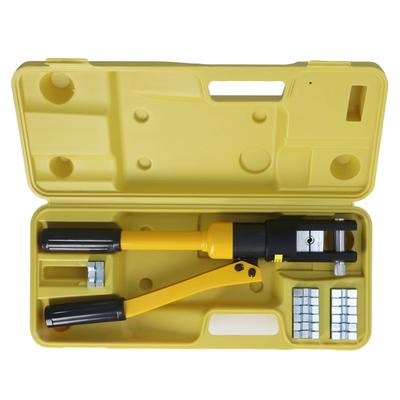 Hydrauliczny Zestaw Szczypiec 8T 10?Zaciskarka hydrauliczna do kabli metalowa 120mm2 z pudełkiem do przechowywania do stali nierdzewnej