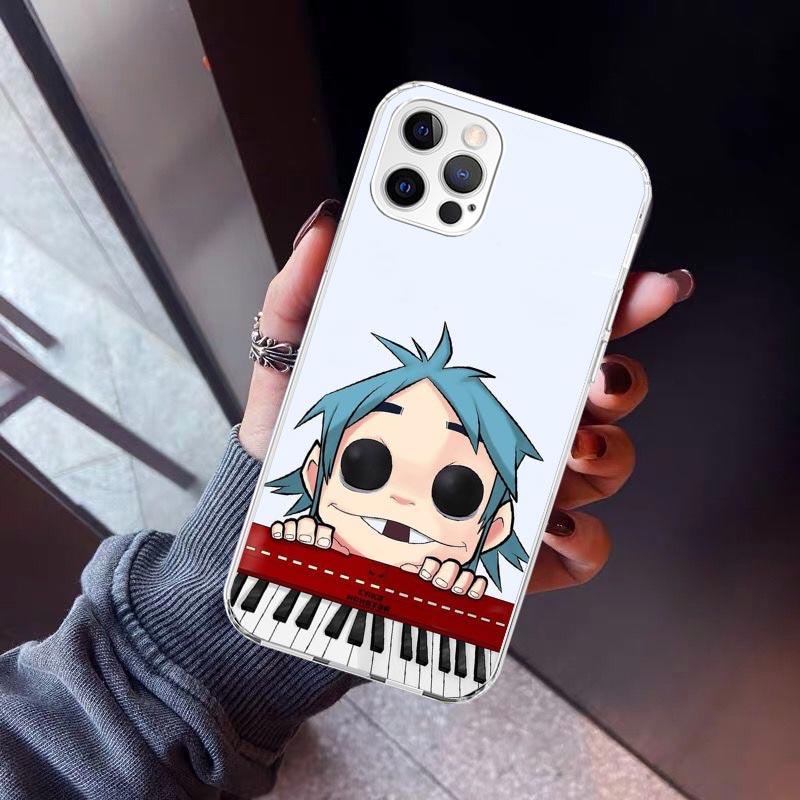 Gorillaz Anime Phone Case for Apple iPhone 17 Air 16 16E 15 14 Plus 13 Mini 12 11 Pro Max 7 8 + SE 2020 Soft Cover Fundas 16 15