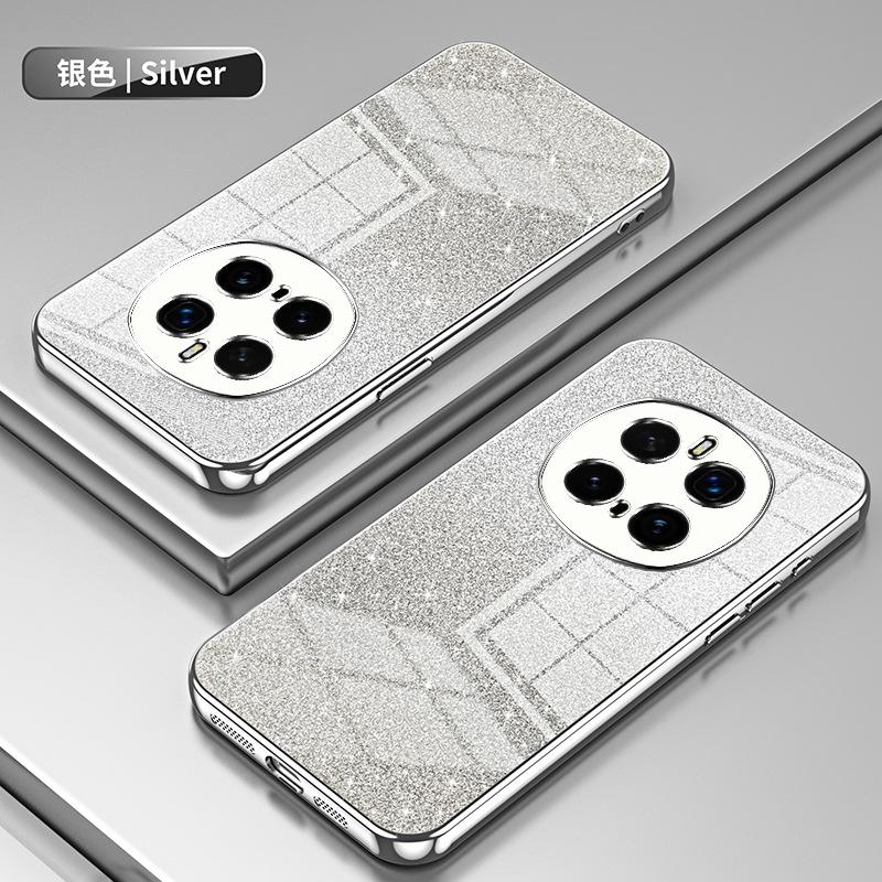Applicable to Huawei Honor Magic8Pro electroplated glitter mobile phone case Honor X9D transparent Honor X70 protective case