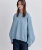Okuka Volume Stitched Sweatshirt, Airy Blue