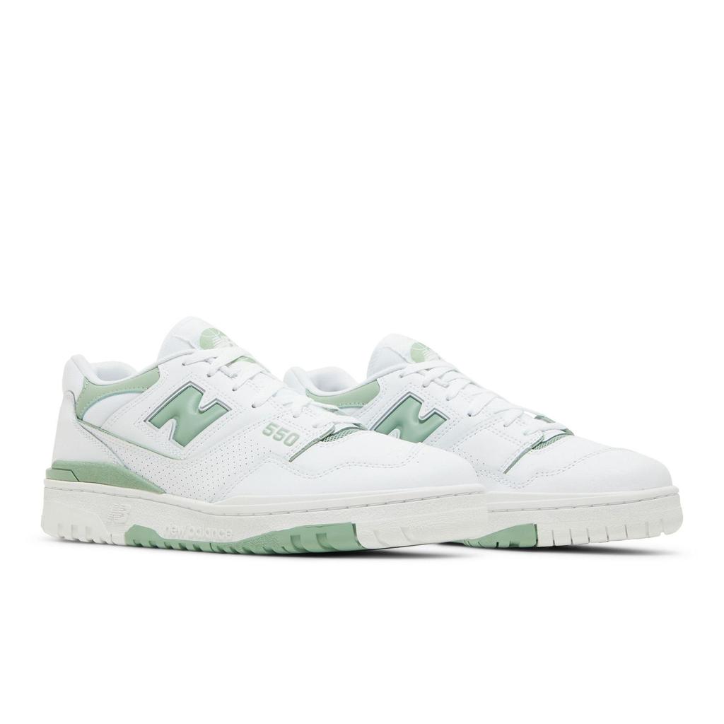 New Balance 550 'White Mint Green' (Unisex) White / Mint Green Vintage Basketball Shoes BB550FS1