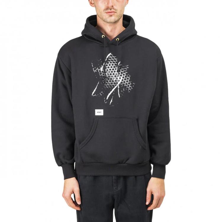 Vans Felpa con cappuccio da uomo con stampa Crossbones Wtaps Nera VN0A4TRBBLK1