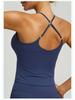 Juyitang Yoga-Tanktop Ärmelloses Camisole Sport-BH für Damen