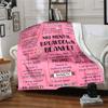 Mental Breakdown Blanket Embracing Emotions Throw Personalized Blanket Customize Text Soft Cozy Suitable For Sofa Couch Office Bed Picnics For All