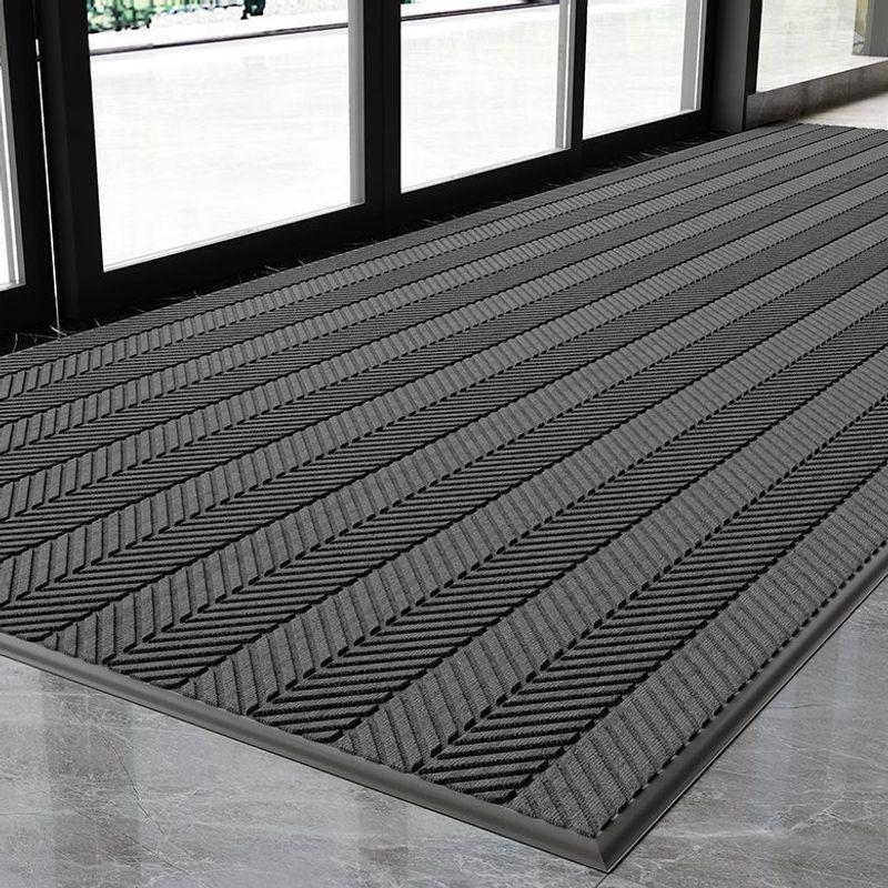 Large Water-Absorbing Anti-Slip Floor Mat - Dust Removal Welcome Mat for Commercial Entrances, Restaurants, and Hotels