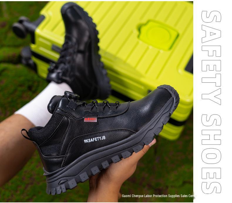 6KV Insulated Anti-Smash & Puncture Microfiber Leather Work Shoes for Electricians – Comfortable & Wear-Resistant Protection