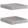 VidaXL Floating Wall Shelves 2 Pcs Concrete Grey 23x23.5x3.8 Cm MDF