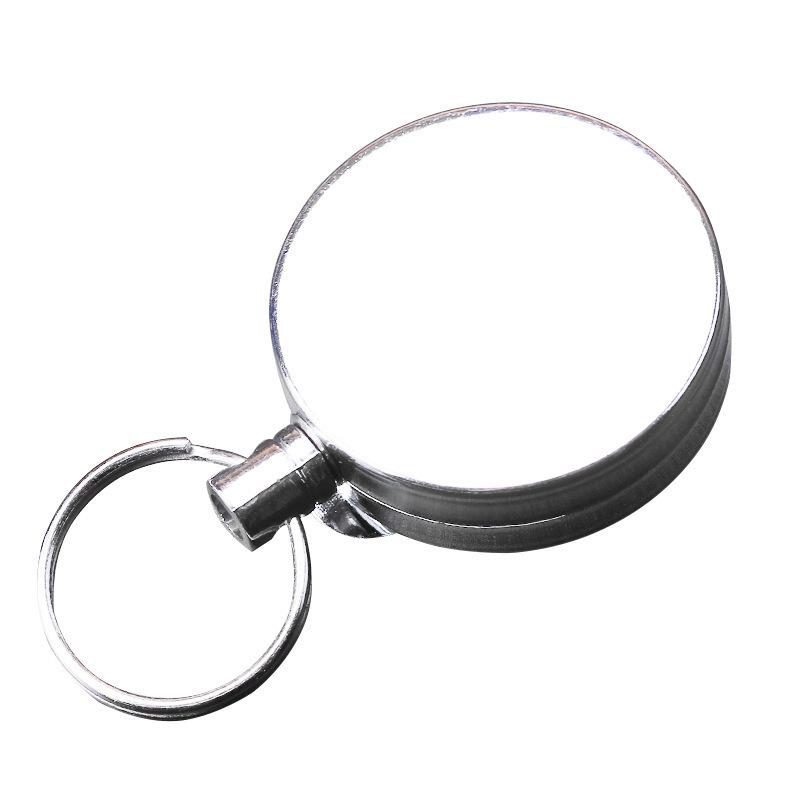 4cm All-Metal Retractable Yoyo Keychain with Steel Wire Rope - Anti-Lost Outdoor Device