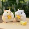 BEEMAI Flocking Greedy Hamster Series 1PC Random Design Cute Figures Collectible Toys Birthday Gifts