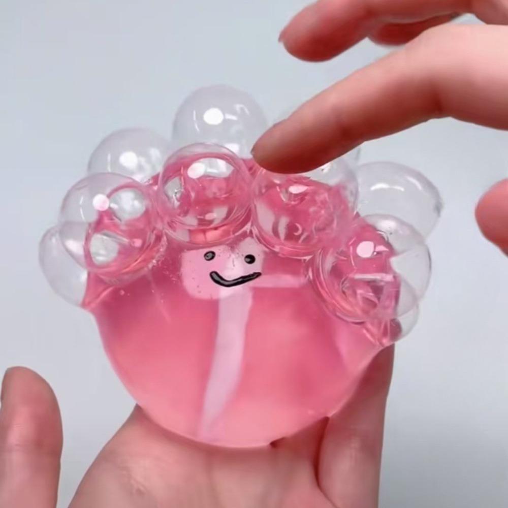 Squeezing Acne TPR Crystal Ball Solid Simulation Water Ball Pinching Toy Realistic Creative Bubble Octopus Pinching Toy