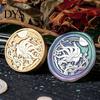 Vintage Wax Seal Stamp 10 Pcs Head Replacements, Flower Pattern Sealing Retro Brass Heads for Envelope, Invitations, Wedding, Gift Packing,
