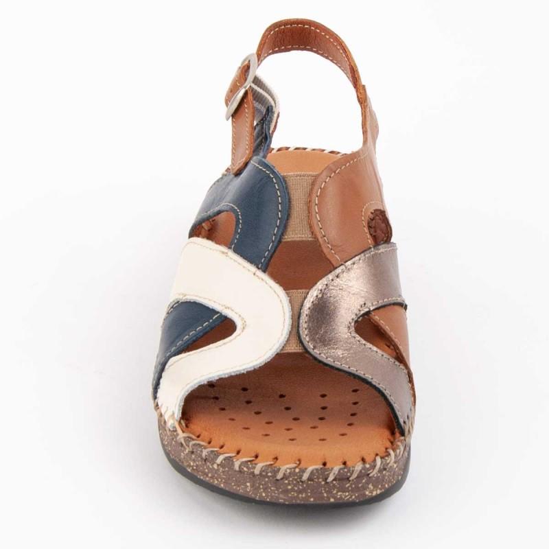 Women's Leather Sandal. Purapiel Leida 103017