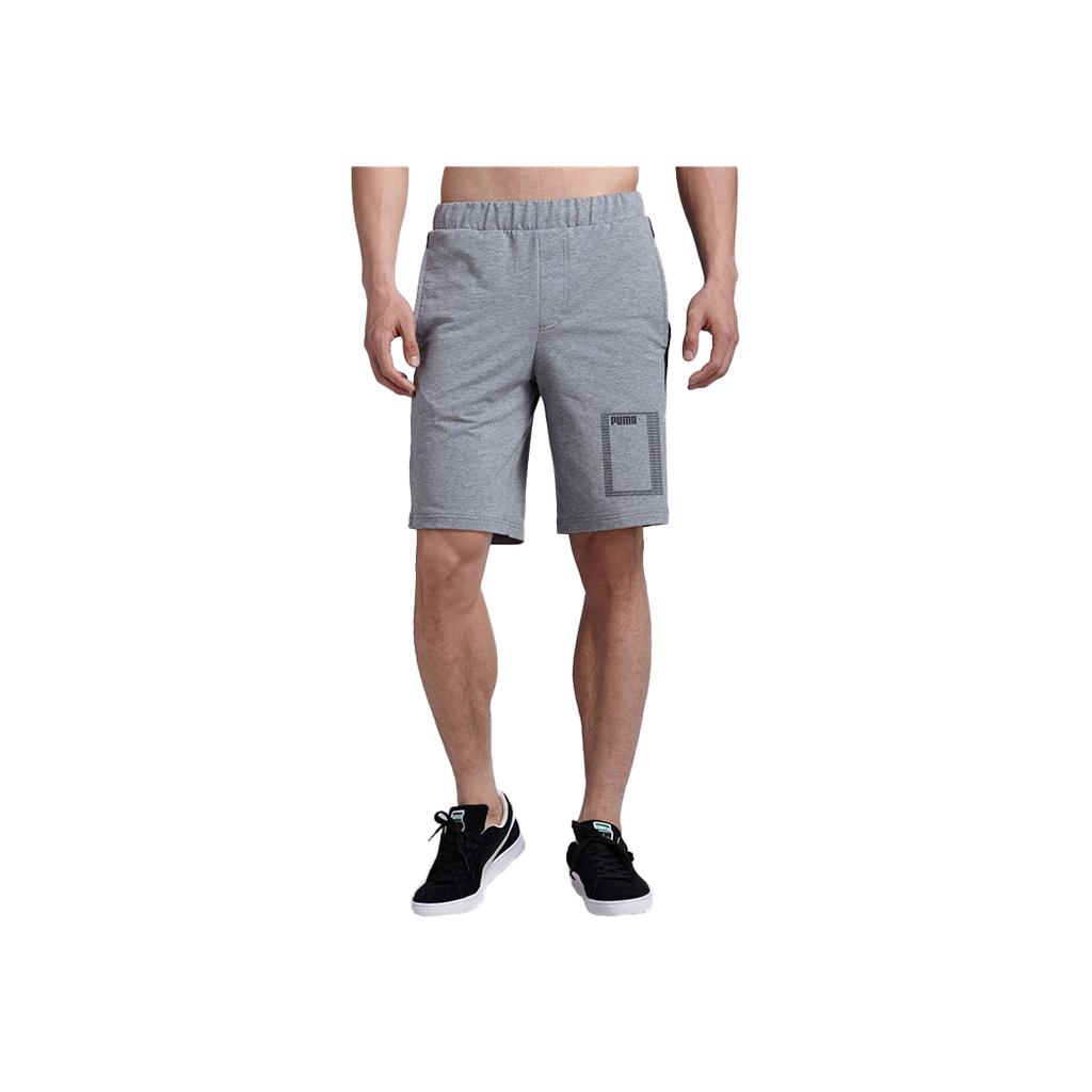 Puma Color Block Sports Shorts Men Bottoms Grey 852244-03