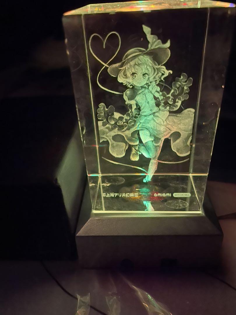 

[USED] Koishi Komeiji AmiAmi purchase bonus crystal paperweight LED stand Touhou Ques Q