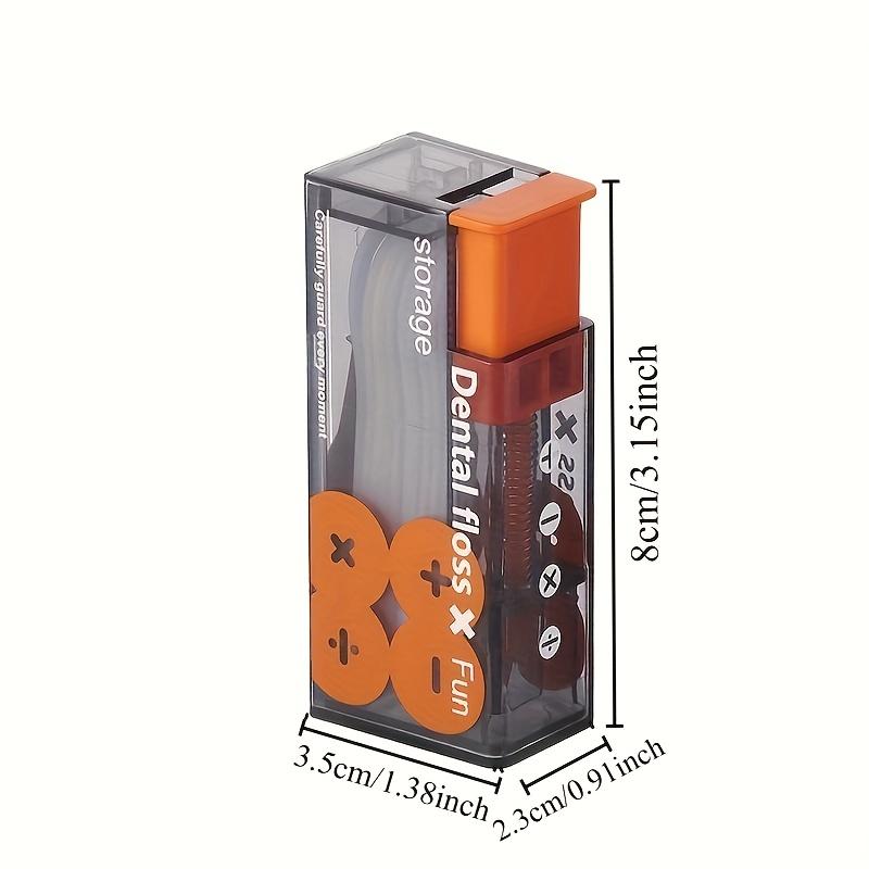 

1/2 коробки Оригинальный Портативный Диспенсер для Зубной Нити с Автоматическим Держателем для Зубочисток, Веселый и Простой в Использовании, Пластиковый Материал, для Дома и Путешествий 1 box серый