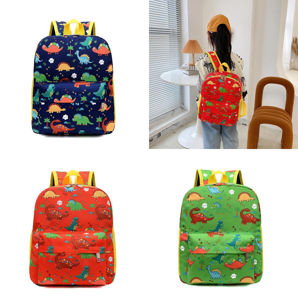 Stylish Nylon Dinosaur Backpack With Breathable And Load-reducing Features