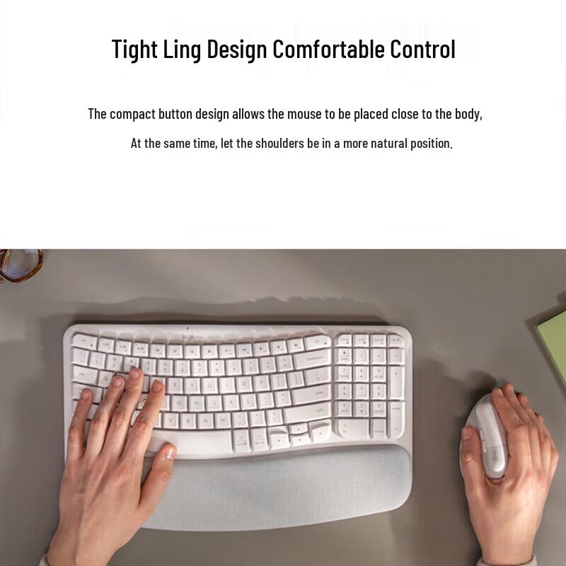 Logitech Wave Keys Ergonomic Wireless Keyboard