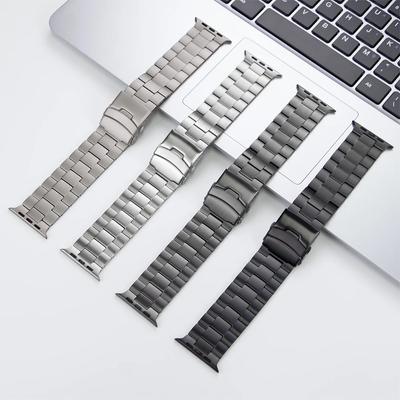 Luxury Titanium Strap for Apple Watch Ultra 49mm 45mm 44 42mm Ultra2 Business Bracelet Wristband for iWatch Series 9 8 6 7 5 4Se