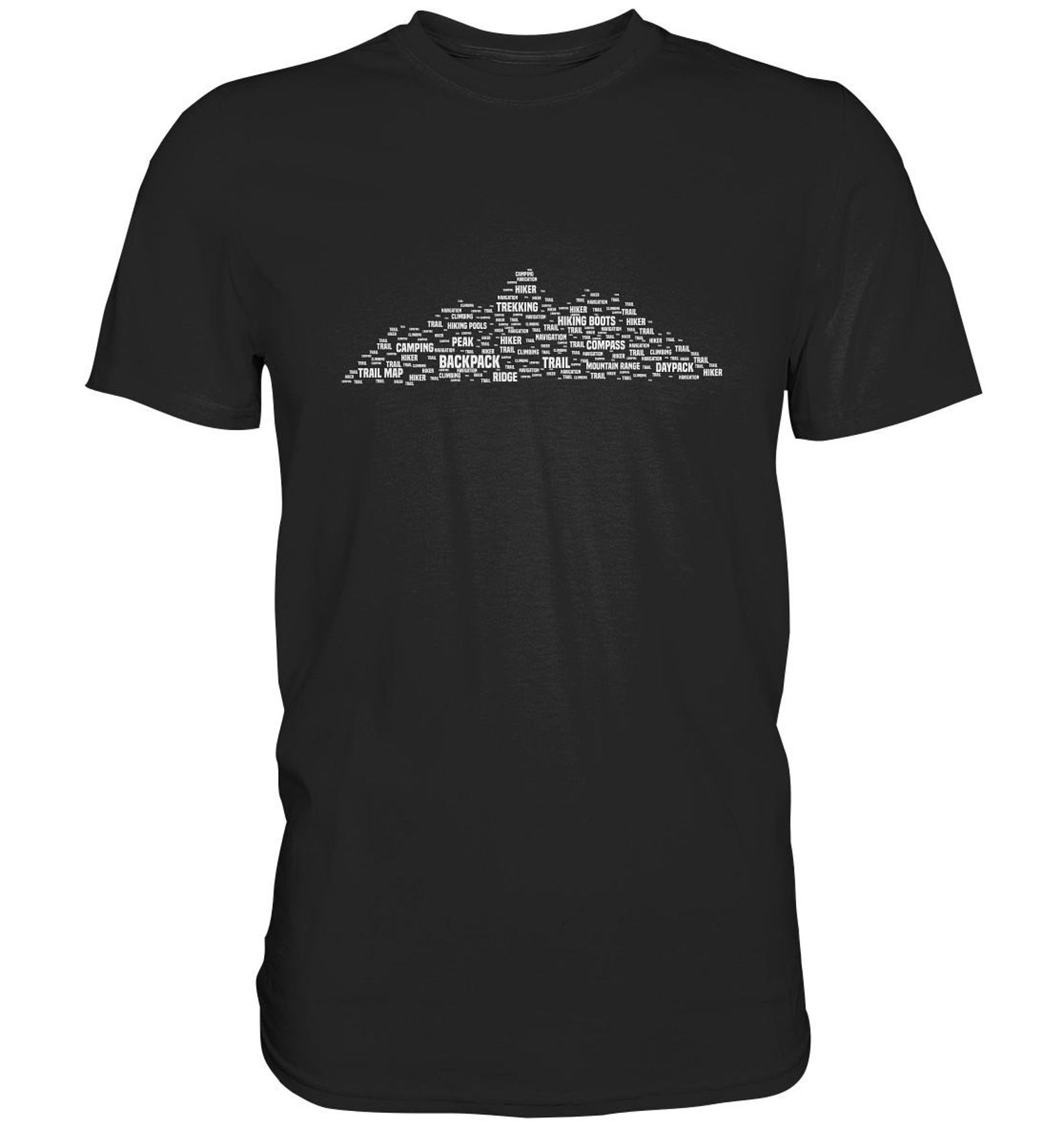 Mountains Terms T-Shirt Hiking Gift Idea Mountaineering - Premium Shirt S
