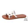 Summer women's hollowed out open toed slippers, flat and casual one-piece slippers