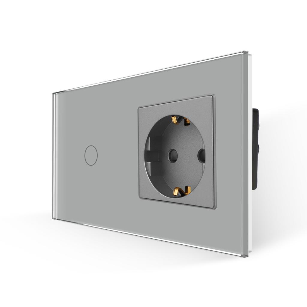 Bingoelec Wifi Tuya Control Smart Home Appliances 1 2 3 Gang Light Wall Electrical Sockets and Switches