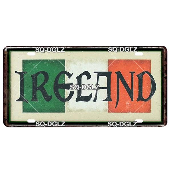 

Europe City 15x30CM Plate Metal Sign Vintage Plaque Tin Sign Wall Decor For Bar Country Ireland/Paris/Prague Poster 30x15cm