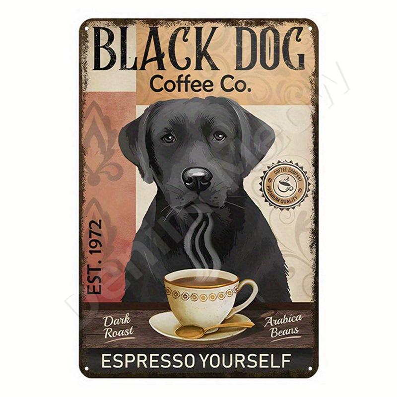 Dachshund Metal Tin Sign, Doberman Dog, Retro Art, Yorkie, Funny Pet Poster, Cafe, Kitchen, Home, Wall Decoration, Plaque Gif