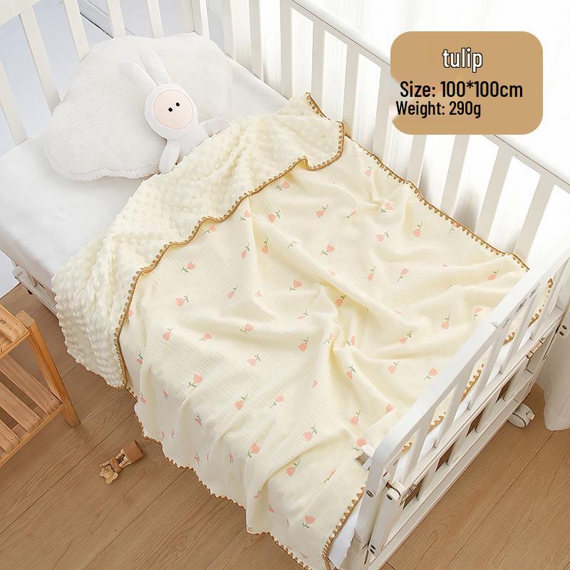 Four Seasons Newborn Baby Blanket - Gauze Quilt for Kindergarten