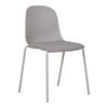 Chair - EBUY24 - Madalen - Set of 2 - Steel - Polyester - Scandinavian Style