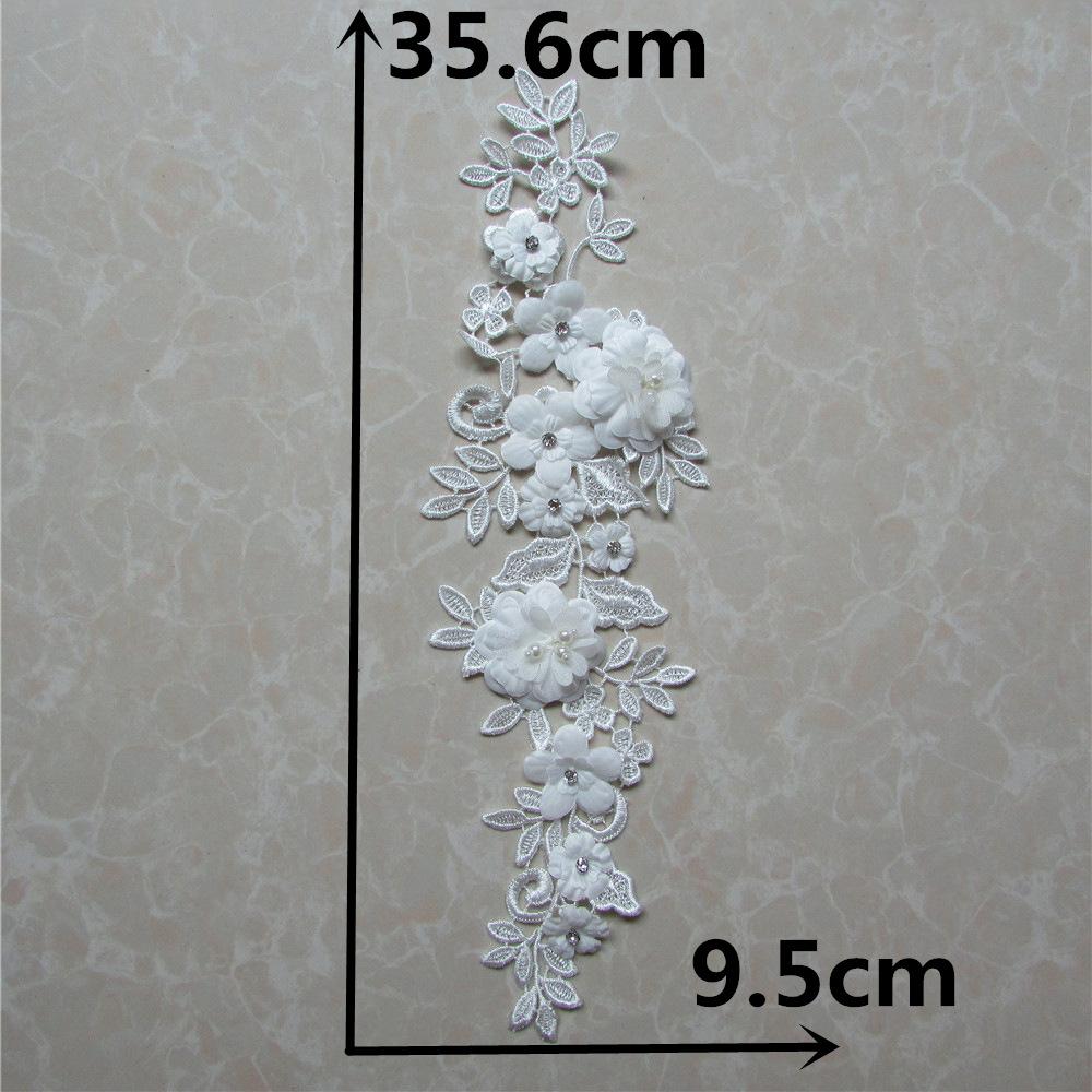 Bead Embroidery Hollow Lace Pair Flower Decoration Collar Diy Sewing Lace Collar Clothing Accessories