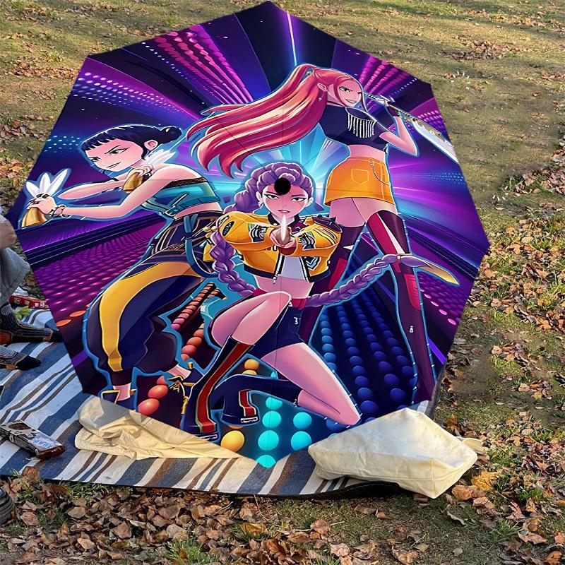1PC Dance Battle Umbrella-8-Rib Reinforced, Automatic Open, Lightweight & Durable, Cute Fashion Accessory for Outdoor-K1285