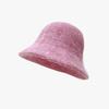 Women's Autumn and Winter Korean Version Versatile Wool Hat Cold Hat Winter Warm Ear Protection Big Head Bucket Hat