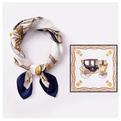 HANDUNYOU Mulberry Silk Pumpkin Carriage Scarf