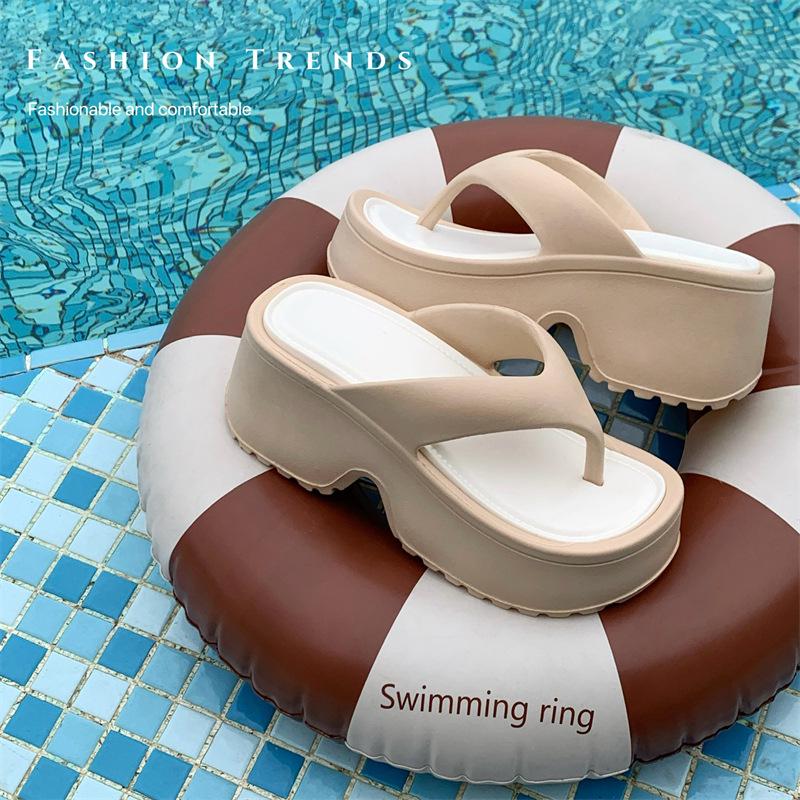 Women's Thick-Sole EVA Wedge Flip-Flops for Summer
