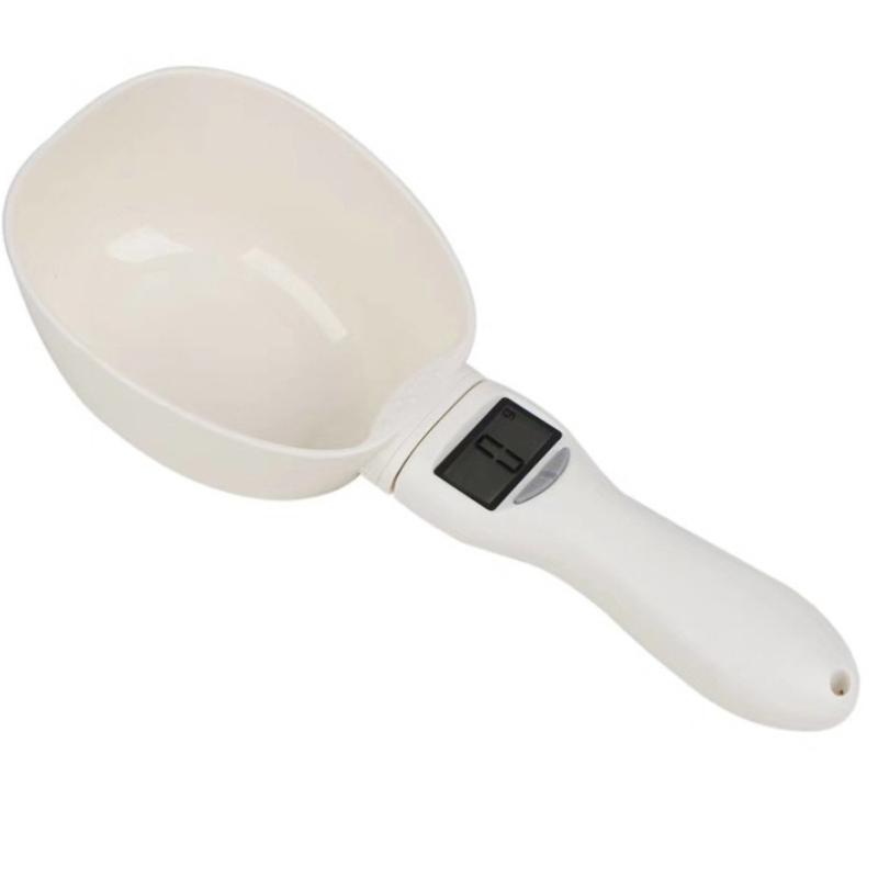 

Измерительная ложка для корма для домашних животных, электронная мерная чашка для еды для собак и кошек, цифровые весы для ложек, кухонные весы для еды со светодиодным дисплеем 800g