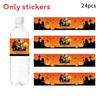 Self Halloween Adhesivewine Bottle Stickers With Pumpkin Print For Party Venue