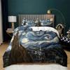 Oil Painting Van Gogh Duvet Cover Starry Sky Night Bedding Set Microfiber 3D Comforter Cover King Full Gifts For Girls Boys Teen