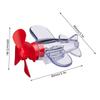 Wind Powered LED Airplane Ornament,Motorcycle & Car Electric LED Colorful Lights Rotatable Airplane Wind-Powered Airplane Decor