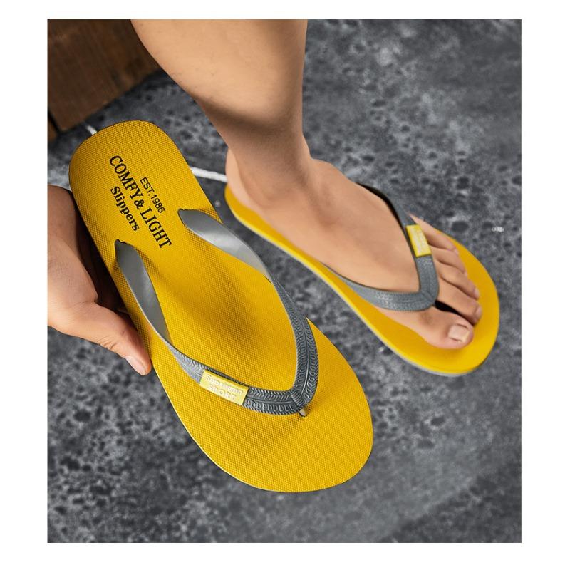 Men's Flip Flops Comfy Light Non-slip Sandals Casual Beach Slippers