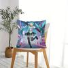 Hatsune Miku Galaxy Throw Pillow, 18.18 Inch Cushion, Accent Pillow, Includes Pillow Core, Hd Print For Sofa Bed Room