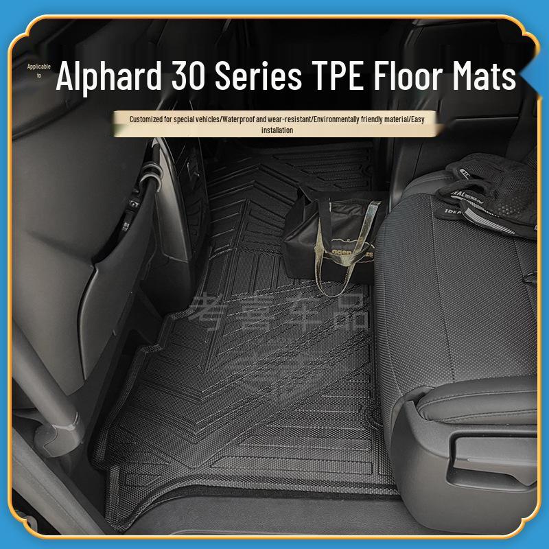 TPE Foot Pads for Toyota Alphard 30/40 Series RH Drive BGE Carpet Mats