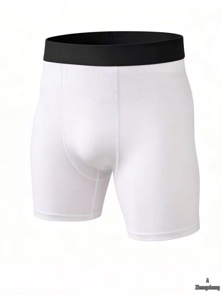 Men’s Quick-Dry Black 4-Point Sports Shorts for Basketball, Fitness, Yoga, Running, and Cycling