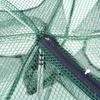 Foldable Fishing Net   6 Hole Fishing Net Shrimp Cage Trap Minnow Crab Baits Mesh Trap Net